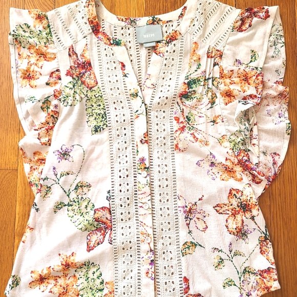 Anthropologie Tops - Maeve by Anthropologie Kailani flutter sleeve top